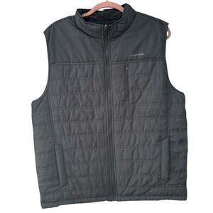 Reversible Black Puffer Vest by [Fishhippie]